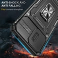 thumbnail image 6 of K-Lion for Motorola Moto G22 6.5" 2022 Case, Magnetic Metal Ring Holder Kickstand Camera Lens Cover Heavy Duty Rugged Full Body Protection Anti-Scratch Shockproof Case, Black, 6 of 7