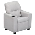 thumbnail image 3 of Olive & Opie Oakley Kids/Toddler Recliner Chair - Push Back Lounge Sofa for Boys & Girls Age 3+, Wooly Gray, 3 of 9