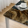thumbnail image 5 of nygtbtfer  Tablecloth Animal Wilderness Brook Canyon Forest Mountain Nature Yellowstone Rectangle Tablecloth Picnic Tablecloth BBQ Table Cloths Polyester for Kitchen white, 5 of 8
