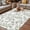 White, variant on Navy Blue Leaves Outdoor Rug for Patio/Deck/Porch, Non-Slip Large Area Rug 3 x 5 Ft, Vintage Summer Botanical Farmhouse Rustic Indoor Outdoor Rugs Washable Area Rugs, Camping Rug Carpet Runner