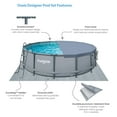 Funsicle 14ft Round Oasis Above Ground Swimming Pool Set, Easy Setup