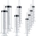 thumbnail image 1 of 8 Pieces Large Plastic Syringe Set, Animals Syringes Liquid Measuring Syringe Tools for Dispensing, Animals Feeding, Watering and Multiple Uses (20ml, 60ml,150ml), 1 of 7