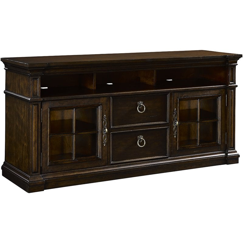 Broyhill New Charleston 65" TV Stand in Rich Mahogany