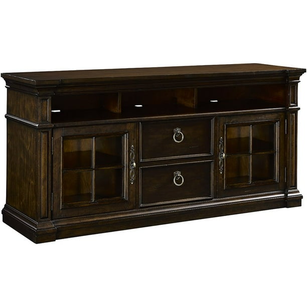 Broyhill New Charleston 65" TV Stand in Rich Mahogany