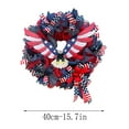 thumbnail image 6 of Patriotic Eagle Wreath 4th of July Fourth Wreaths, Memorial Day Pride GarlandFront Door Red White andBlue Wreath, Summer American Flag Independence Swag Indoor Outdoor Wall Holiday Decor Home, 6 of 7