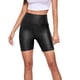 thumbnail image 2 of Pantalones cortos de verano informales con cordón para mujer, de charol, cintura alta, elásticos, secado rápido, para yoga, fitness y actividades al aire libre, 2 of 8