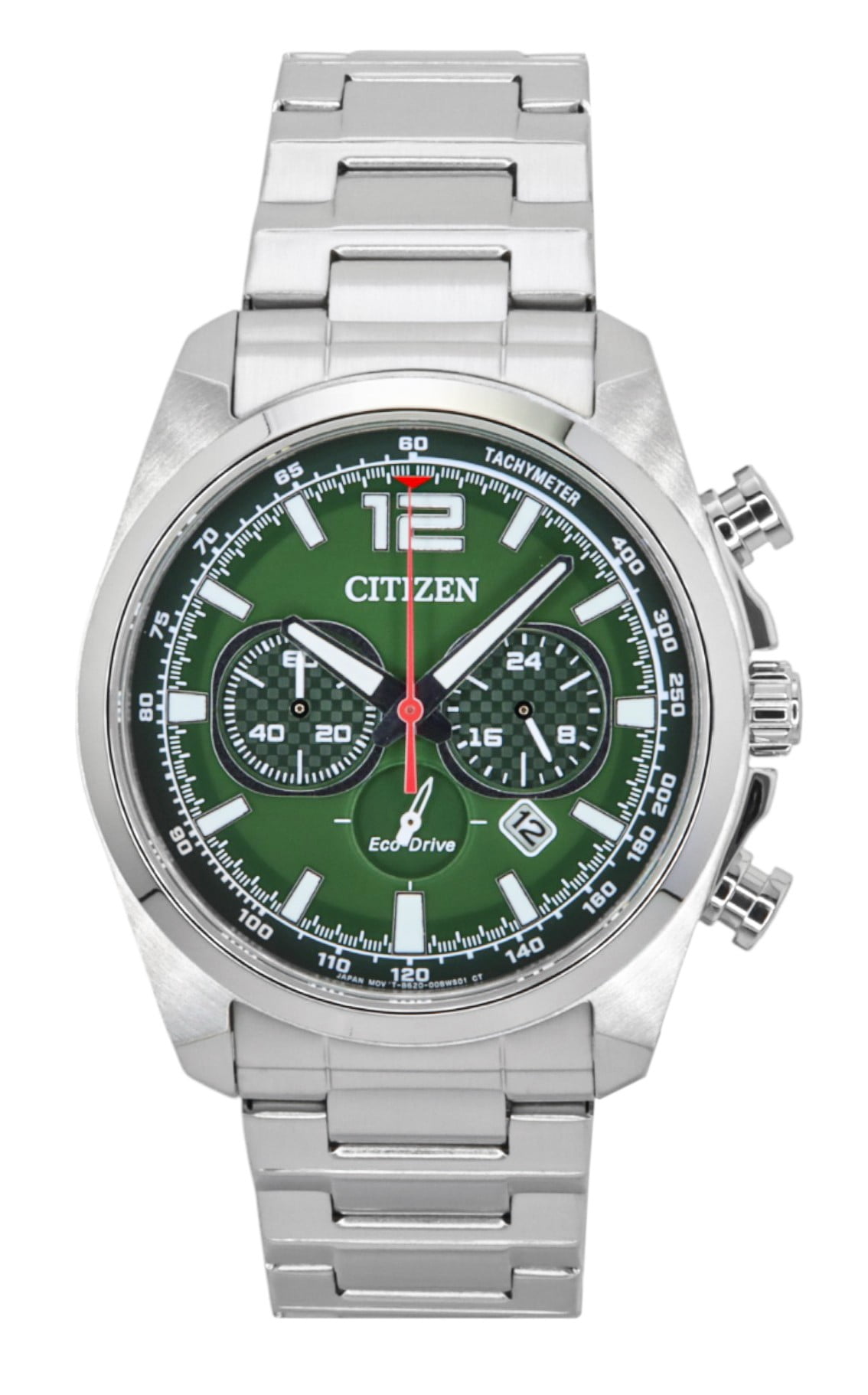 Citizen Men's Eco-Drive Avion Chronograph Stainless Steel Watch