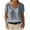 Gray Shirts for Women, variant on Pxxlle Summer T Shirts for Women Loose Fit V Neck Linen Shirt Solid Color Short Sleeve Basic Tees Blue M