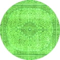 thumbnail image 1 of Ahgly Company Indoor Round Abstract Green Modern Area Rugs, 8' Round, 1 of 4