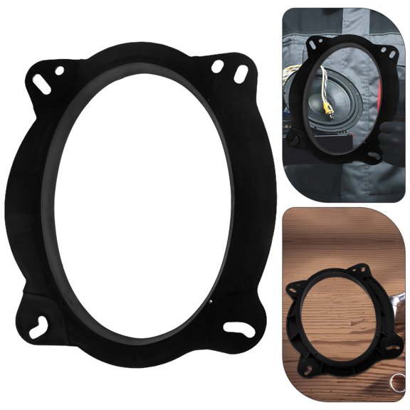 ETEREAUTY 2-Pack Universal Black Plastic Speaker Spacer Brackets for Car Audio System Upgrade and Installation