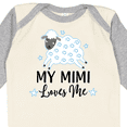 thumbnail image 4 of Inktastic My Mimi Loves Me Baby Lamb Boys or Girls Long Sleeve Baby Bodysuit, 4 of 5