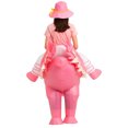 thumbnail image 5 of Inflatable Riding Flamingo Costume For Adults, Funny Pink Bird Party Suit (Fits 4'11"–6'2"),Fits 4'11"–6'2",flamingo, 5 of 6