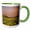 Green/White, variant on 3drose, Wildflower Meadow, Bighorn Mountains of Wyoming - Us51 Cha0051 - Chuck Haney, 11oz Two-tone Green Mug