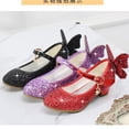 thumbnail image 5 of Kids Dance Shoes High Heel Princess Shoes Butterfly Decoration Party Performance Paillette Wedding Girls Flower Kids, 5 of 7