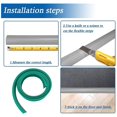 thumbnail image 4 of Protector de borde de 2 metros, tira de borde de alfombra de PVC, tiras de transición de suelo de goma, embellecedor autoadhesivo, 4 of 5