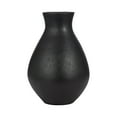 thumbnail image 6 of Modern Decorative Vase - Textured Terracotta Flower Vase for Home, Office, Bedroom & Living Room - 18" Black, 6 of 10