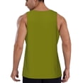 thumbnail image 3 of Xecao Olive Men's Tank Top Workout Quick Dry Sleeveless Gym Jogging Muscle Shirts Summer Swim Beach Tops, 3 of 9
