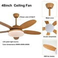 thumbnail image 5 of 48 inch Fandelier Ceiling Fixture Fan LED Lamp with Light & Remote Control Modern Ceiling Light Fan for Dinging Room Bedroom Living Room, 5 of 14
