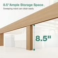 thumbnail image 4 of Novilla 12" Solid Wood Bed Frame,Full,Walnut, 4 of 7