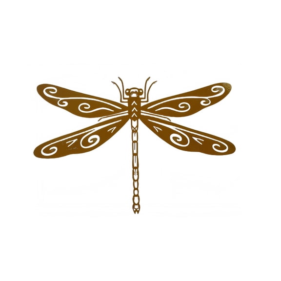 Artistic Wrought Metal Garden Dragonflies Sculpture Weather Resistant Iron Craftsmanship Unique for Lawns Patios Accent