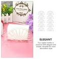 thumbnail image 5 of Napkin Holder Fan Design: 10pcs Tissue Dispenser Stand, 5 of 6