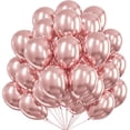 thumbnail image 4 of Globo de látex redondo con confeti, globo de Color metálico de 12 pulgadas, dorado y plateado, decoración para aniversario, boda y fiesta de cumpleaños, 4 of 6