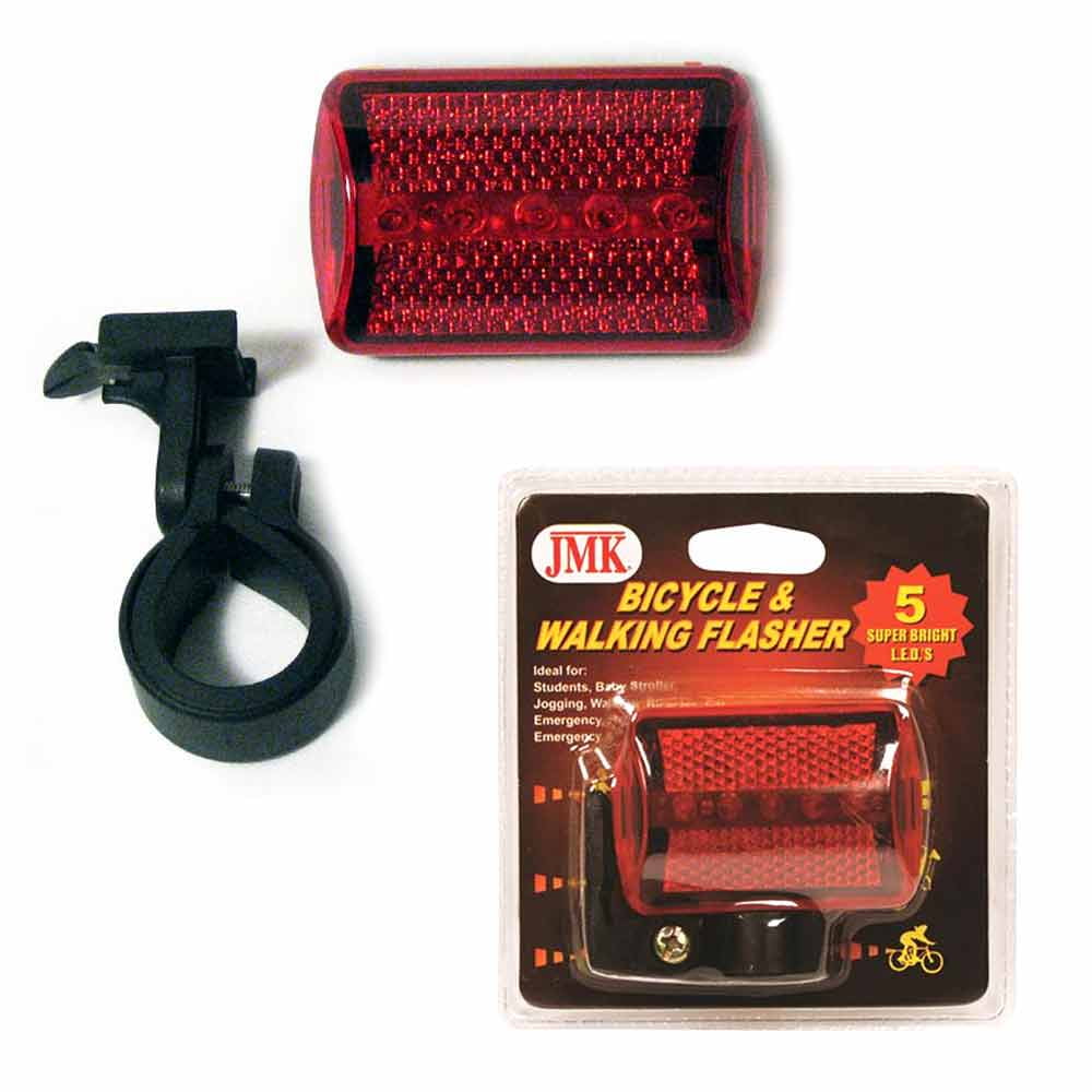 Cycling Bicycle 2 LED Back Rear Tail Light Lamp Safety Flashing Warning Red AN