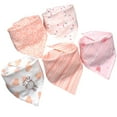 thumbnail image 1 of Baby saliva towel baby triangle towel pure cotton double snap button waterproof, 1 of 5