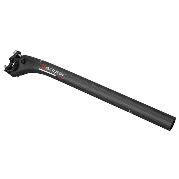 Tubo de asiento de tija de sillín de bicicleta de carbono completo 3K 25.4 27.2 30.8 31.6mm 350mm 400mm MTB
