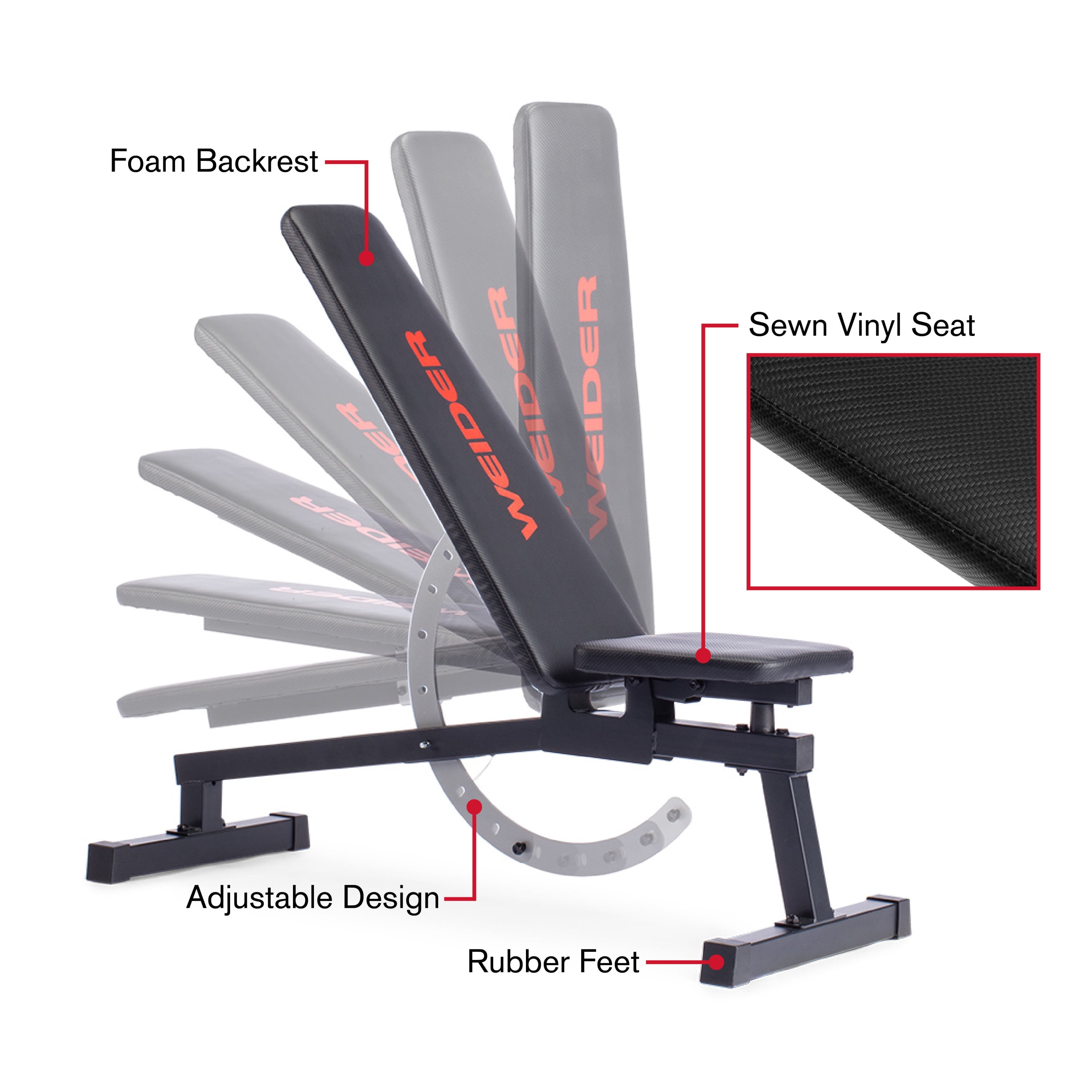 Weider Legacy Adjustable Bench with 14 Positions UK Ubuy