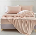 thumbnail image 2 of Chezmoi Collection Extra Soft Bed Sheets Set, Double Brushed Microfiber 14-Inches Deep Pockets, 4-Piece Sheet Set, King, Blush Pink, 2 of 8