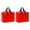Red, variant on Holiday Decoration Organizers Large Capacity Christmas Accessory Storage Bag Waterproof Plastic Designs