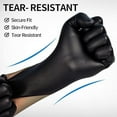 thumbnail image 2 of Basic Medical Black Nitrile Exam Gloves - Latex-Free & Powder-Free, 5 mil Gloves, NGPF-1045(pack of 100), Small, 2 of 7