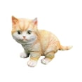 thumbnail image 2 of Estatuilla de Gato perfecl escultura Decorativa al aire libre naranja, 2 of 8
