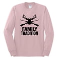 thumbnail image 2 of Wild Bobby, Family Tradition Buck Hunting, Hunting, Men Long Sleeve Shirt, Light Pink, Medium, 2 of 4
