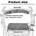 thumbnail image 6 of HELLHERO Black and Gray Leopard Print Rollator Walker Seat and Backrest Rollbar Covers Set Rollator Walker Seat Covers & Dust Proof Waterproof Sun & Dust Protector for Elder, 6 of 7