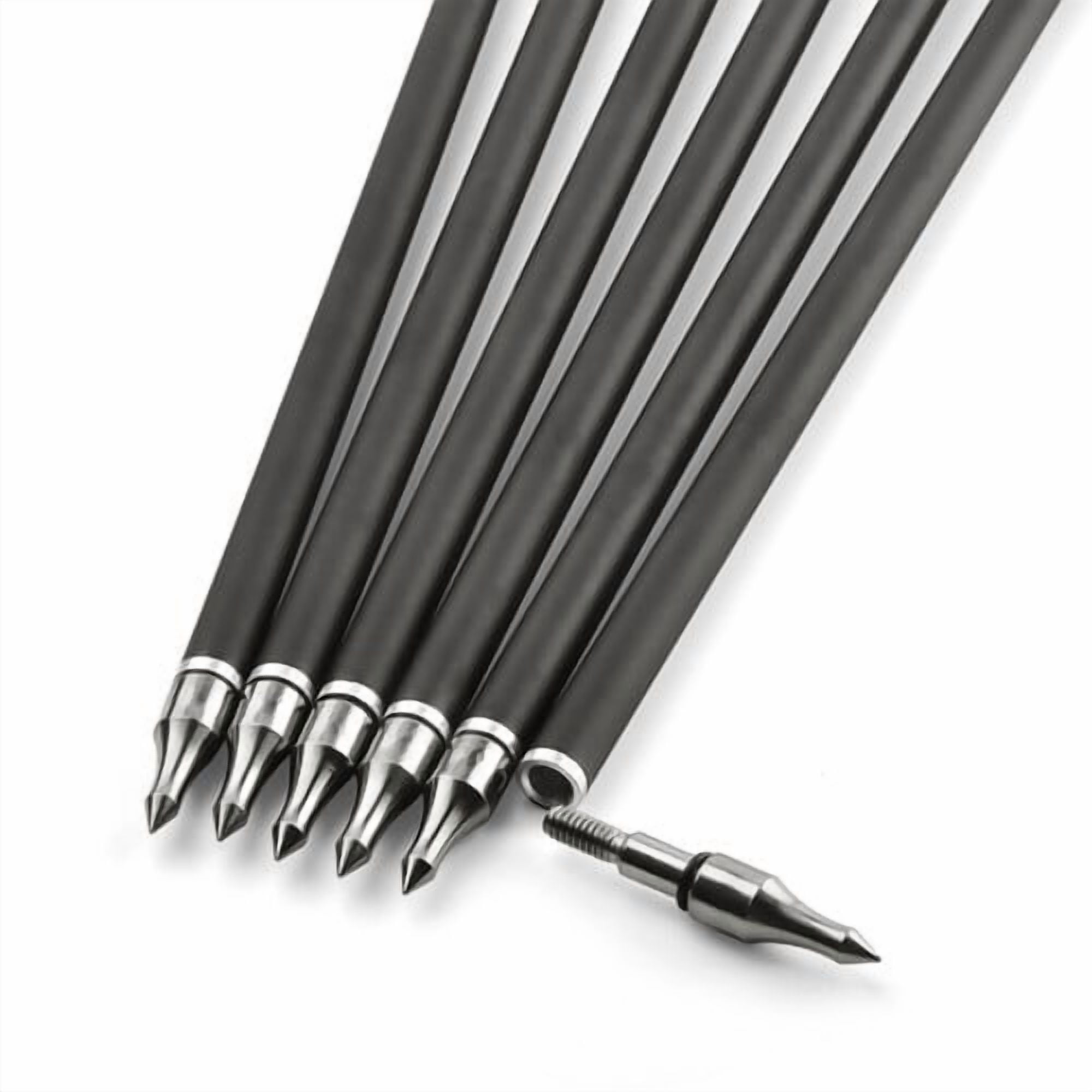12pcs 30" Carbon Arrows with Real Turkey Feathers – Durable, Straight, and Well-Balanced Archery Arrows for Compound and Recurve Bows, Ideal for Hunting, Target Shooting, and Outdoor Practice