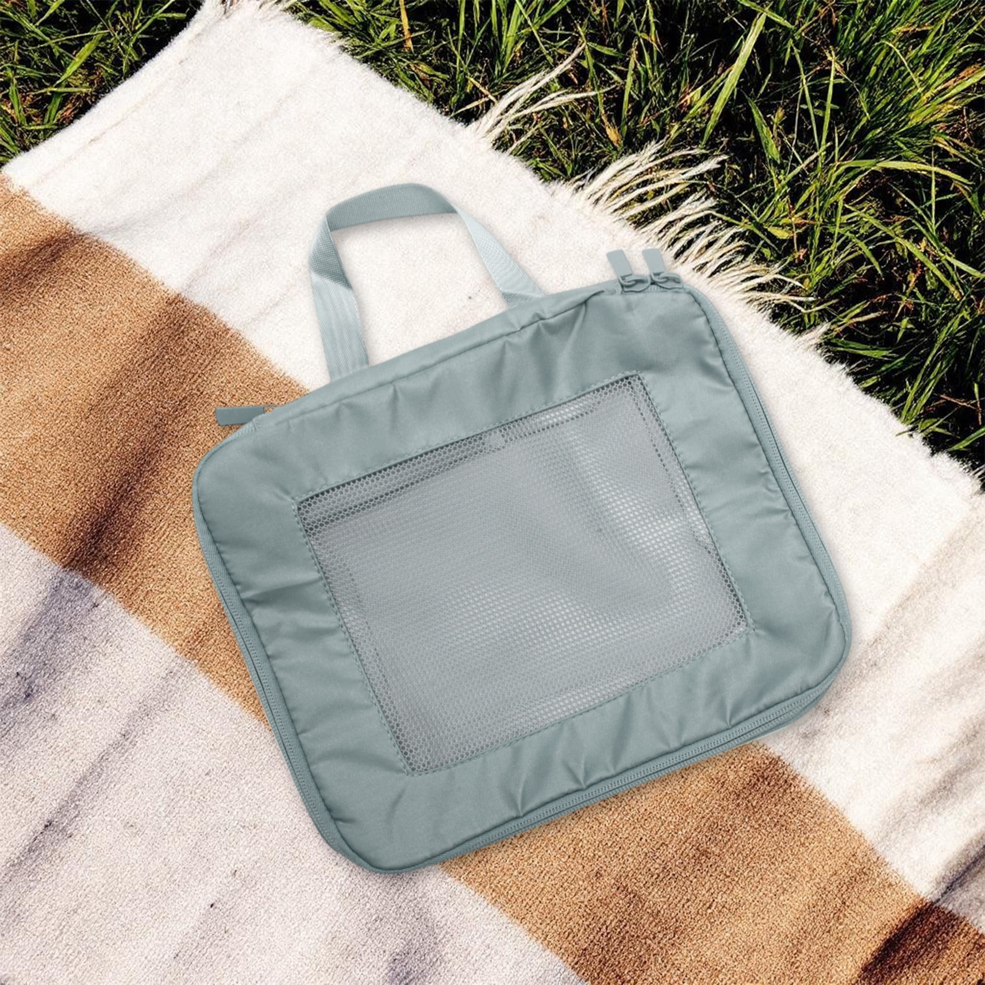 Unique Bargains Durable Packing Cube 1 Piece Travel Organizer Gray 10.63"x4.72"x8.66"