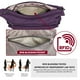 thumbnail image 5 of VOLGANIK ROCK RFID Monederos para Mujer Tela Nylon Multi Bolsillo Bandolera Bolso de Viaje para Mujer, 5 of 5