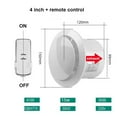 thumbnail image 2 of 4 Inch 6 Inch Ventilating Fan Bathroom Wall Mute Household Exhaust Fan Kitchen Remote Control Exhaust Fan ,Easy to Install, 2 of 7