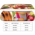thumbnail image 4 of Ensemble de Literie Animal Mignon Chat Housse de Couette Imprimée 3d 2 Pcs, Housse de Couette en Microfibre avec Fermeture Éclair Taies d'Oreiller Simple, 4 of 5