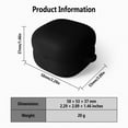 thumbnail image 3 of Étui en Silicone pour Sony Linkbuds Fit WF-LS910N, Coque de Protection avec Mousqueton (Noir), 3 of 5