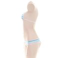 thumbnail image 2 of Bikini a rayas, estudiante femenina, ropa interior privada súper pequeña, estilo sexy, traje de tres puntos, 2 of 6