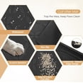 thumbnail image 5 of Litter Mat, Large 34" x 22" Litter Box Mat,   Litter Mat for Litter Box, Non-Slip, Easy to Clean (Black), 5 of 6