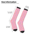 thumbnail image 2 of Balery Pink Donut Calcetines novedosos Calcetines deportivos Calcetines hasta la rodilla Calcetines de algodón Calcetines originales y geniales, 2 of 6