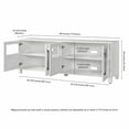 thumbnail image 6 of Evelyn&Zoe Holbrook Rectangular TV Stand for TV's up to 75", White, 6 of 8