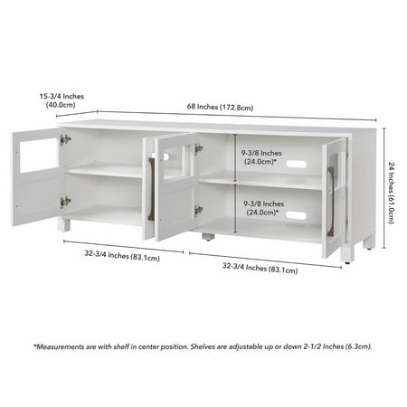 Camden&Wells - Holbrook TV Stand for Most TVs up to 75" - White