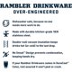 thumbnail image 2 of Jarra YETI Rambler, acero inoxidable, color topo, 24 oz (710 ml), 2 of 7