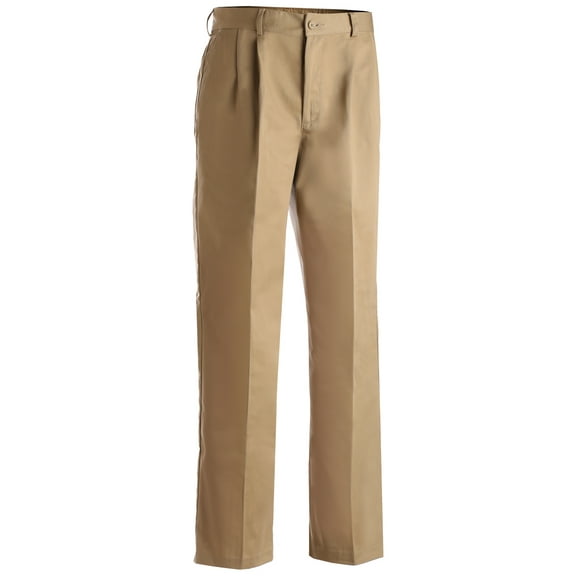 EDWARDS MEN'S EASY FIT CHINO PLEATED FRONT PANT