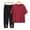 Red, variant on Women Pajama Sets Two-Piece Comfortable Half Sleeve Sleepwear Blouses and Soft Capri Pants Sleep Sets Casual Embroidery Print Classic Night Clothes